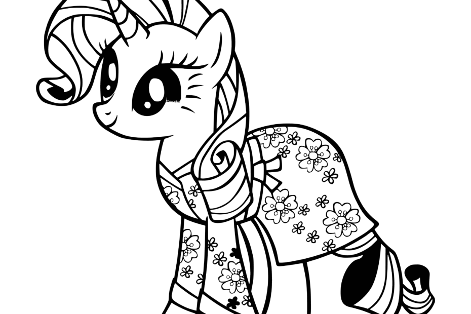 My Little Pony Printable Coloring Pages Rarity Infoupdate