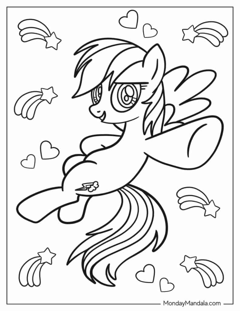 My Little Pony Rainbow Dash Free Coloring Pages Printable Pdf My Little Pony Rainbow Dash Free Coloring Pages Printable Pdf