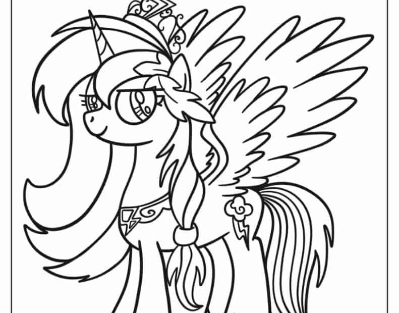 My Little Pony Rainbow Dash Free Coloring Pages Printable Pdf