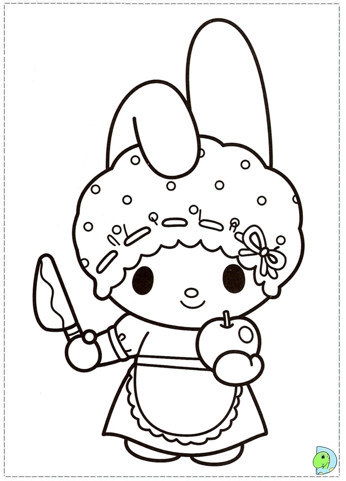 My Melody Coloring Page DinoKids My Melody Coloring Page DinoKids