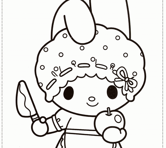 My Melody Coloring Pages Coloring Home