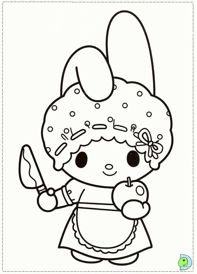 My Melody Coloring Pages Coloring Home My Melody Coloring Pages Coloring Home