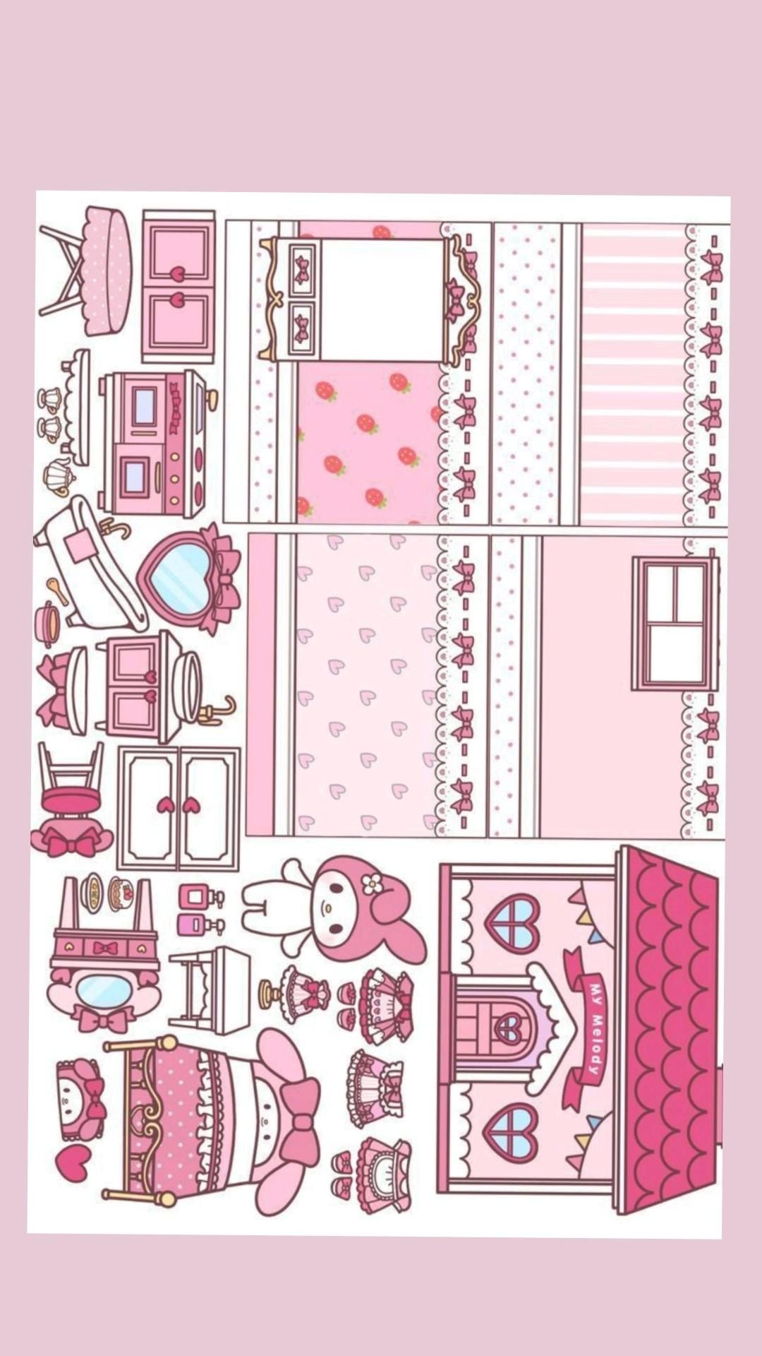 My Melody printable image My Melody printable image