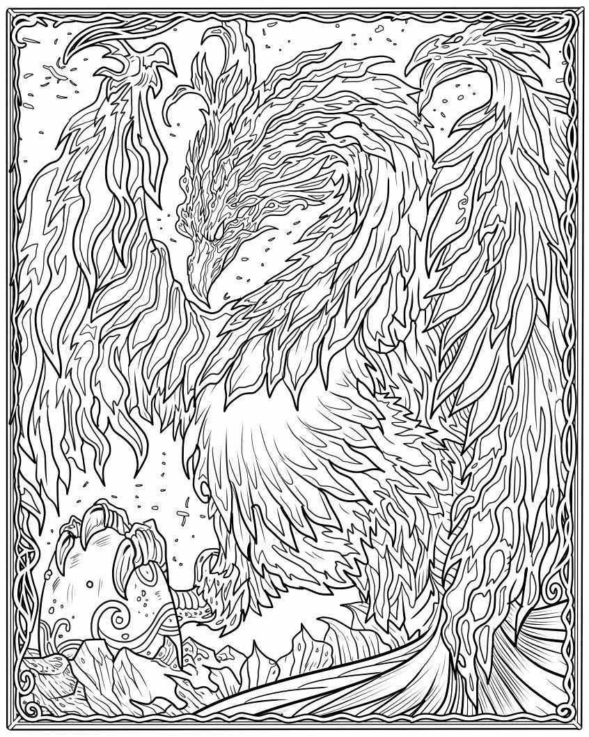 Mythical Creatures Coloring Pages Mythical Creatures Coloring Pages