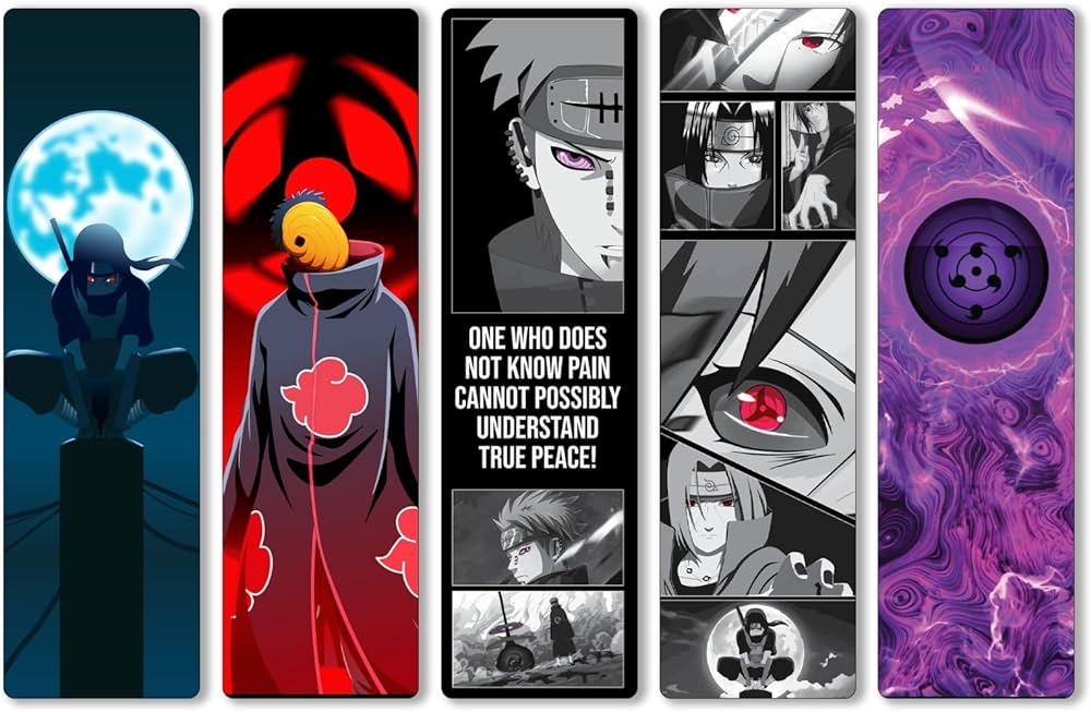 Naruto Anime Bookmarks Pack Of 5 Decorative Bookmarks Best Anime 