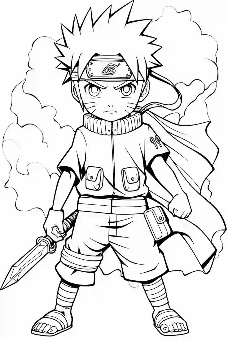 printable Naruto coloring pages