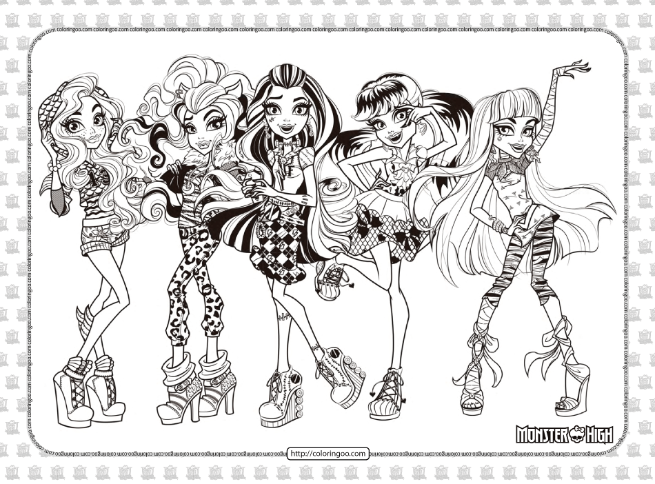 New Printable Monster High Coloring Pages You Can Download Or Print New Printable Monster High Coloring Pages You Can Download Or Print