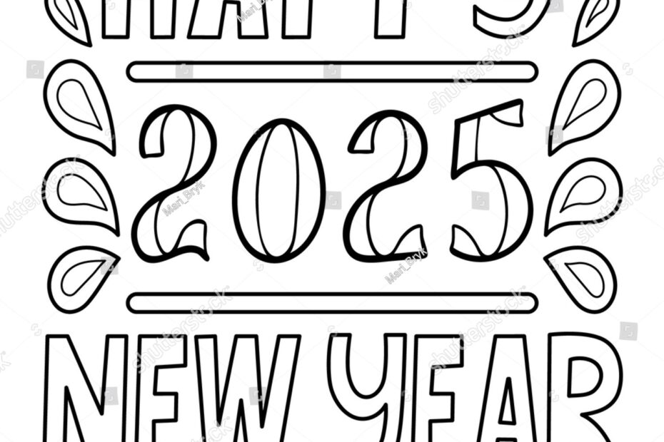 New Year 39 S Coloring Pages 2025 Coloring Pages Nani Michaela