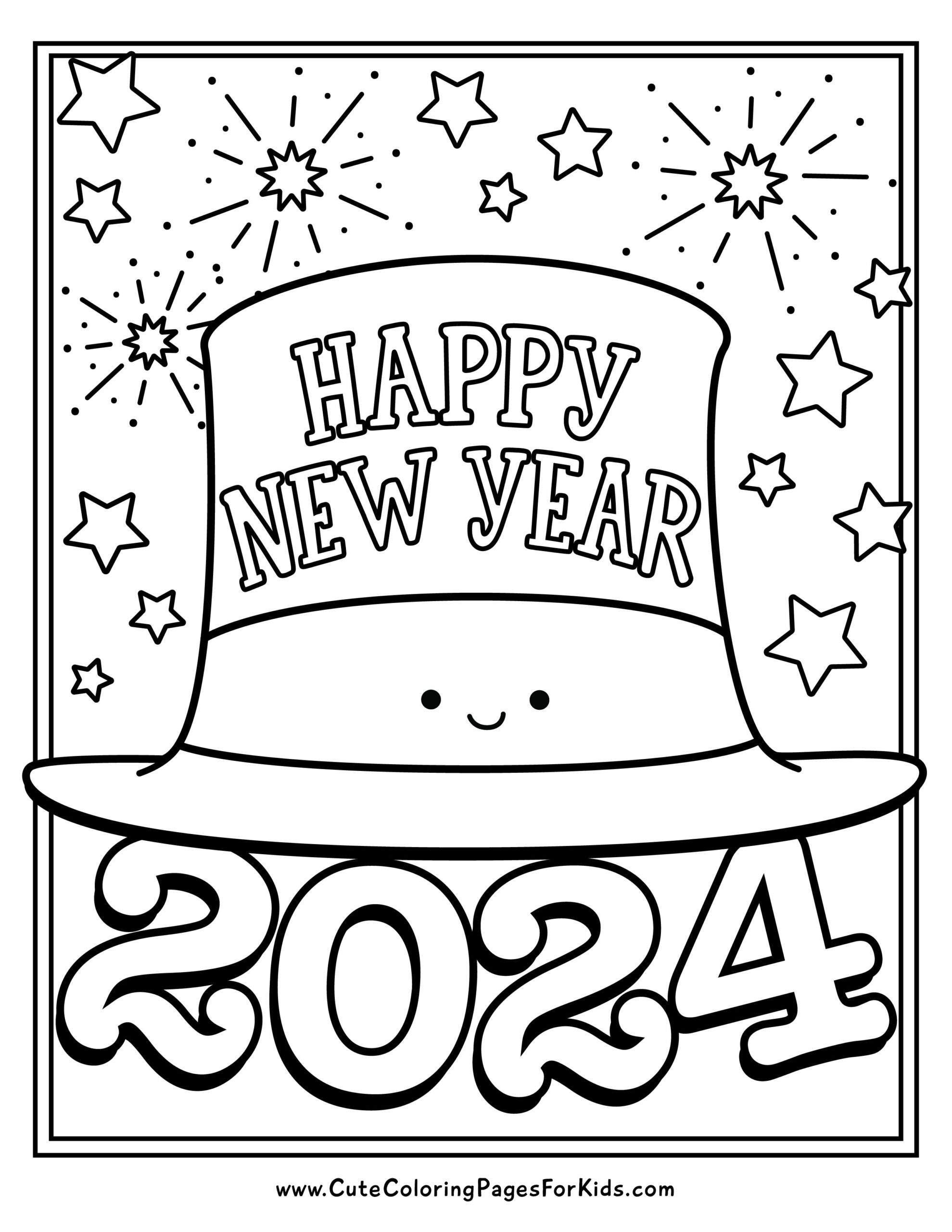New Year 39 s Coloring Pages Free Printables For 2024 Cute Coloring New Year 39 s Coloring Pages Free Printables For 2024 Cute Coloring