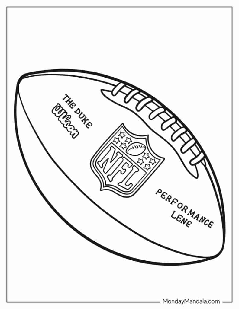 NFL Logo Coloring Page For Kids Free NFL Printable Coloring 40 OFF