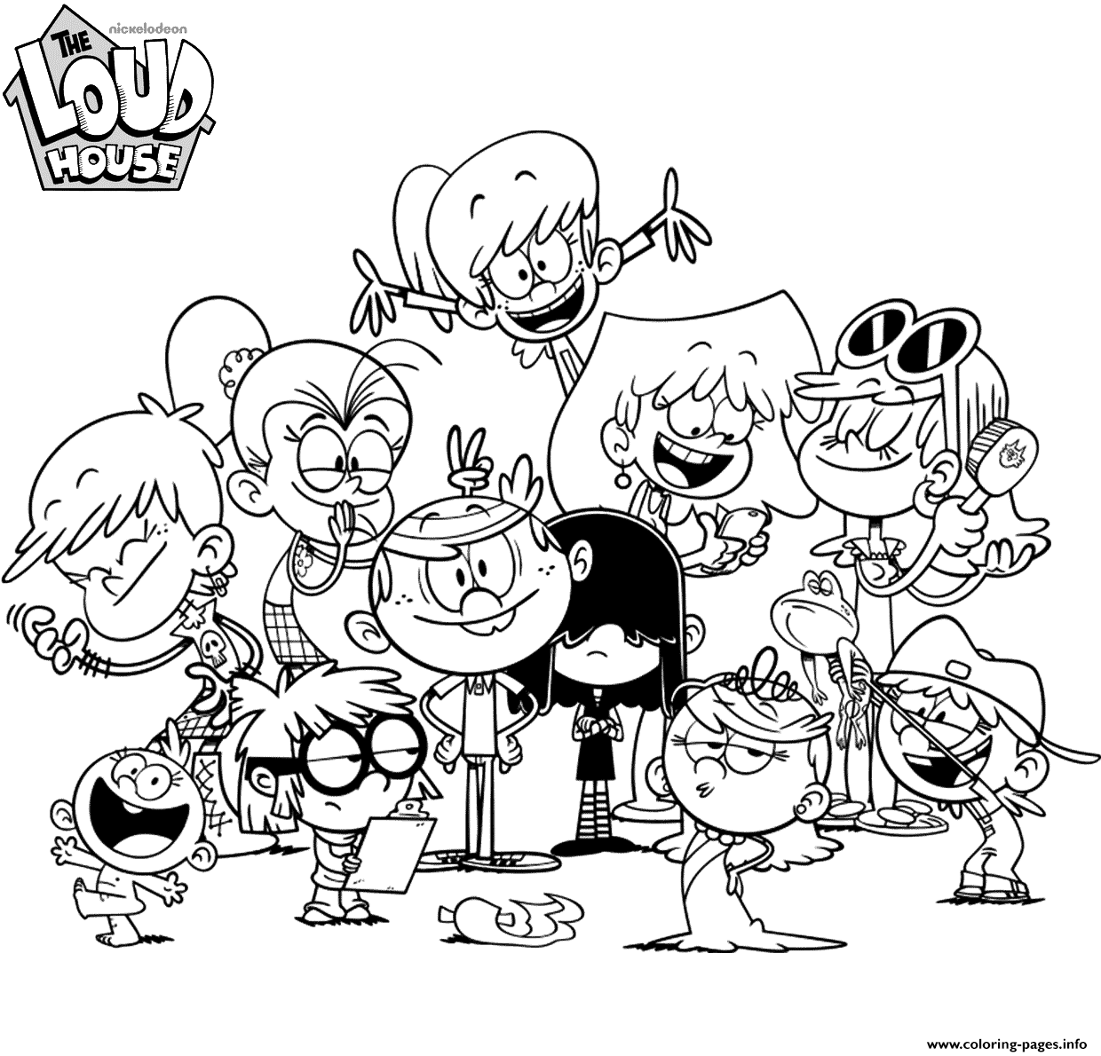 loud house printable coloring pages loud house printable coloring pages