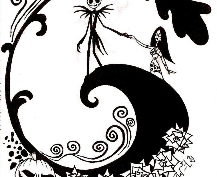 Nightmare Before Christmas Characters Coloring Pages Coloring Home