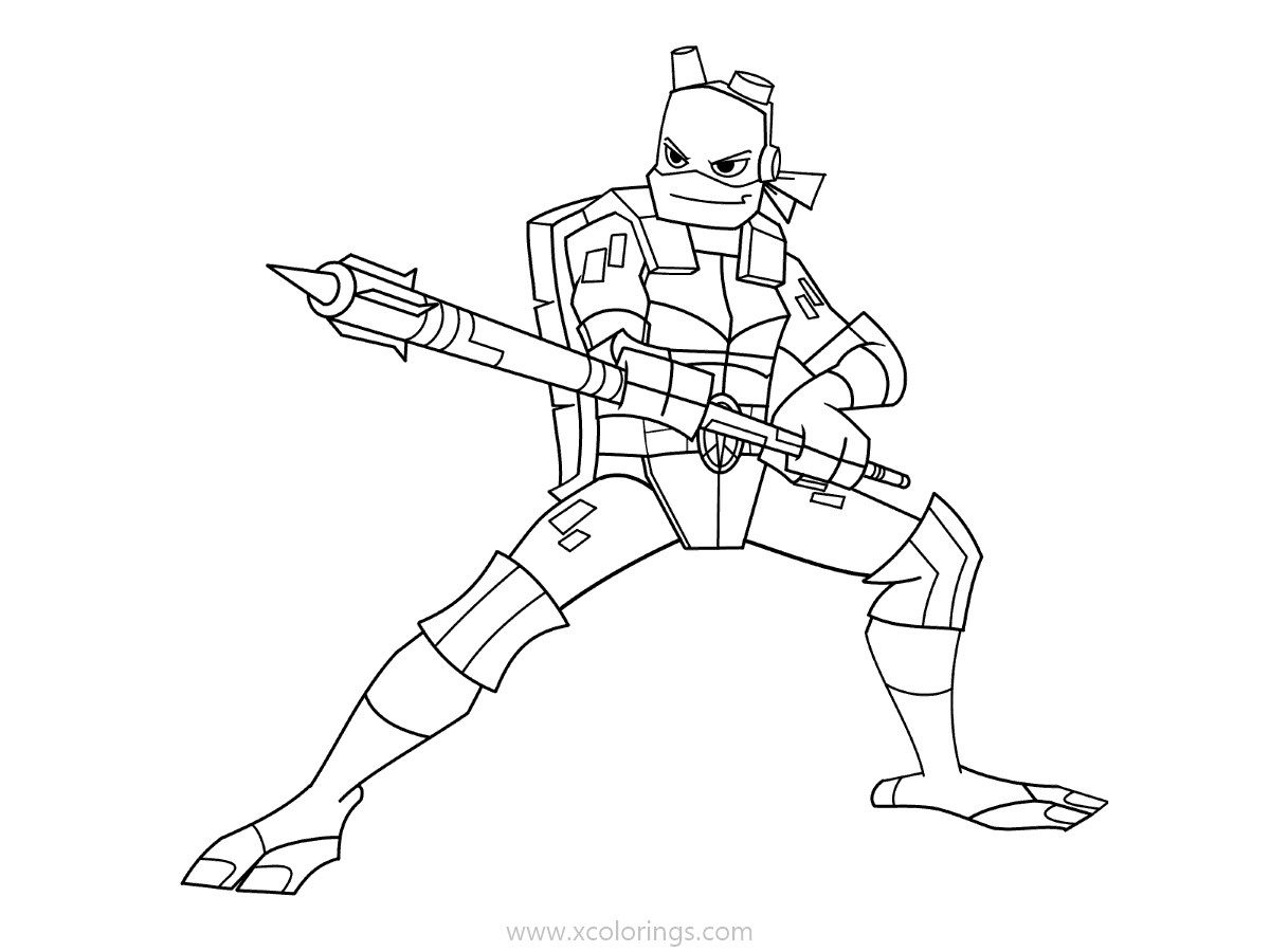 Ninja Turtle Donatello Coloring Coloring Pages