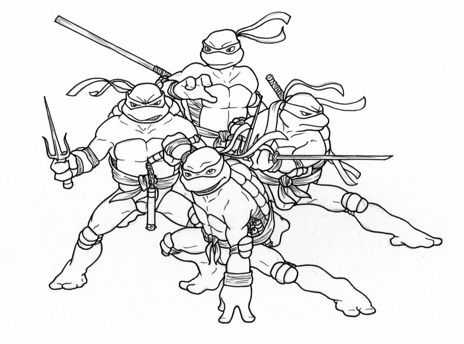 ninja turtles printable coloring pages