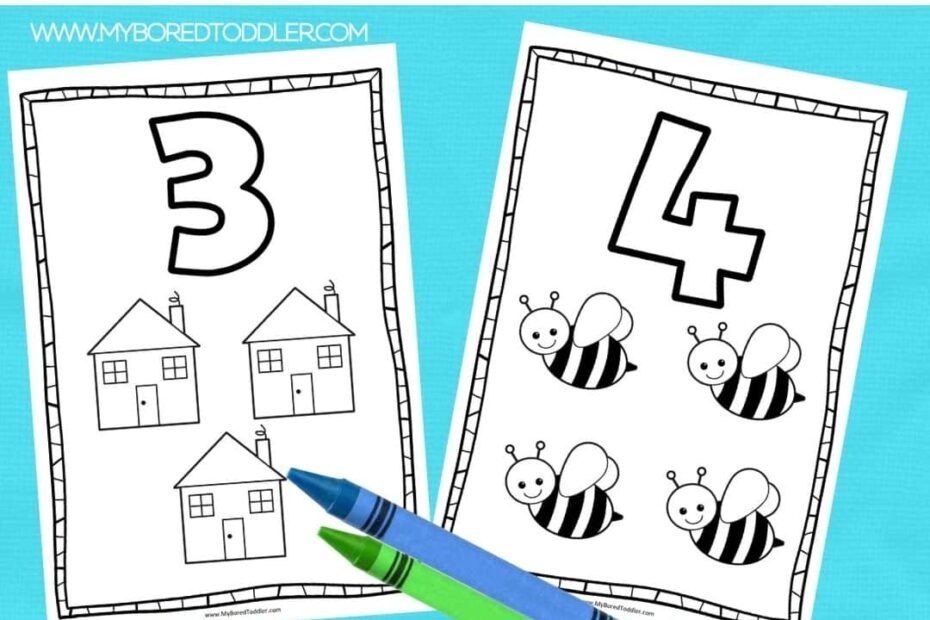 Number Coloring Free Printable My Bored Toddler