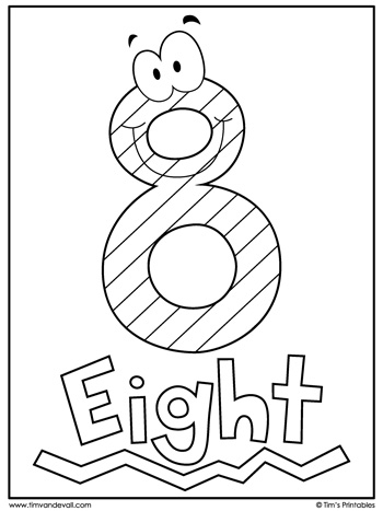 Number Coloring Pages Tim 39 s Printables