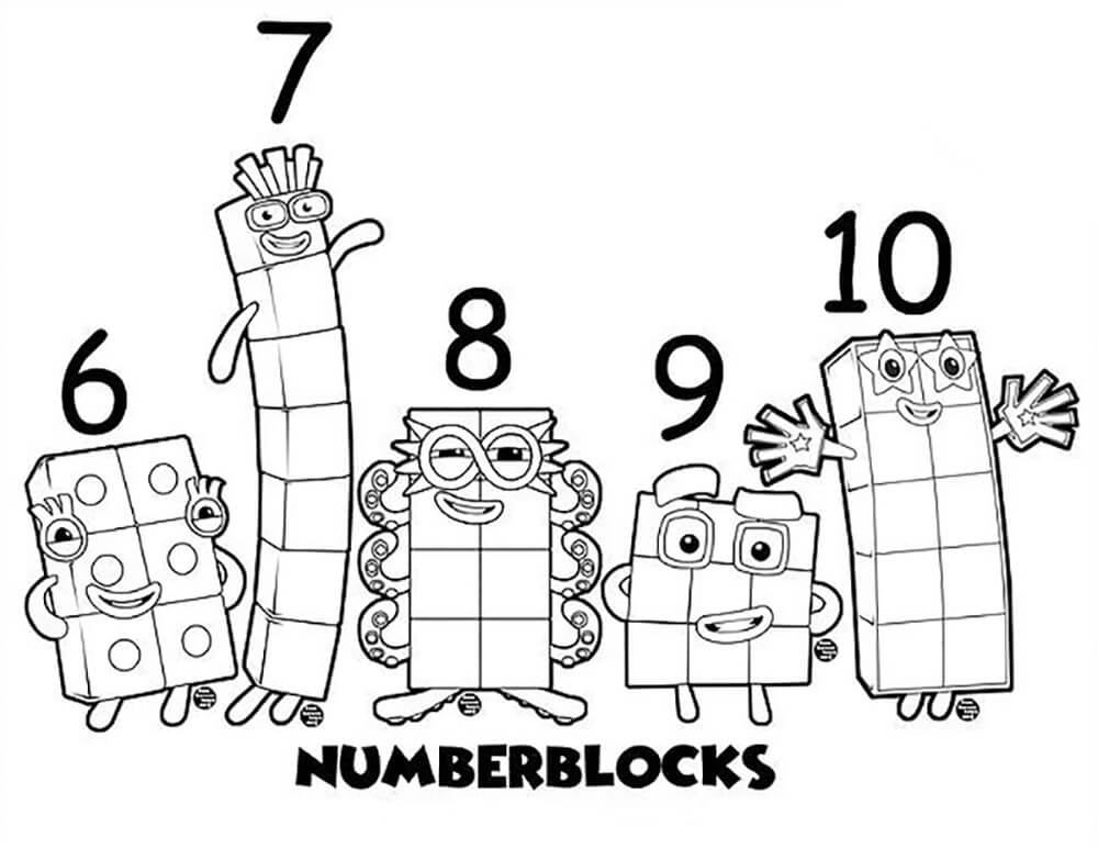 Numberblocks A Printable Coloring Page Coloring Pages Fun My XXX Hot Girl