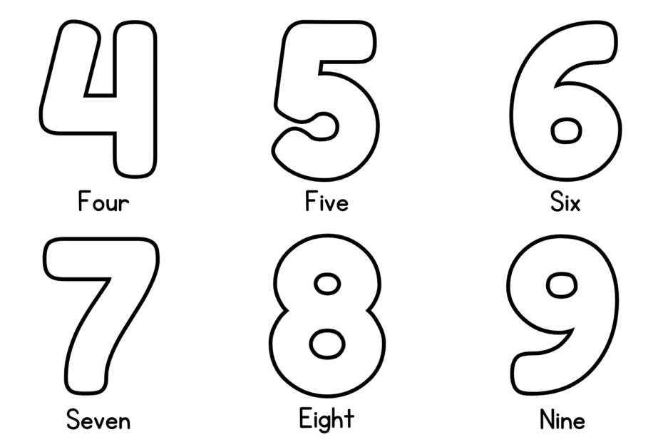 Numbers 1 10 Coloring Page