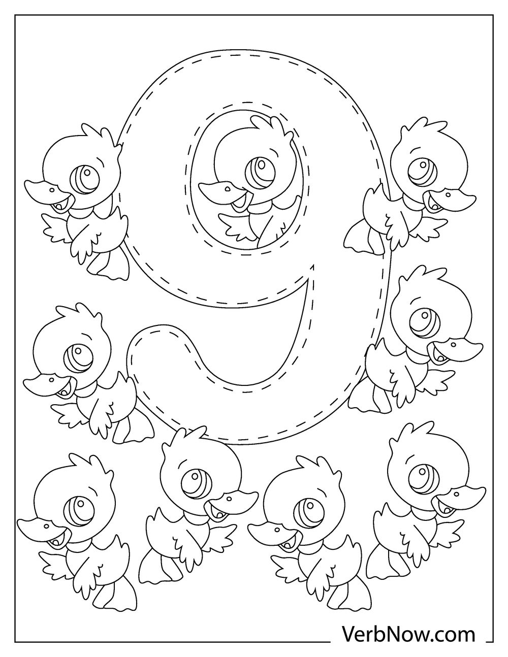 Numbers Coloring Pages Printable