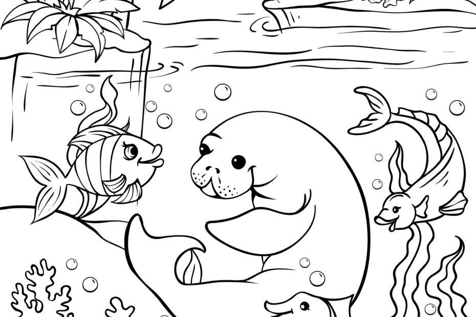 Ocean Animals Coloring Sheets