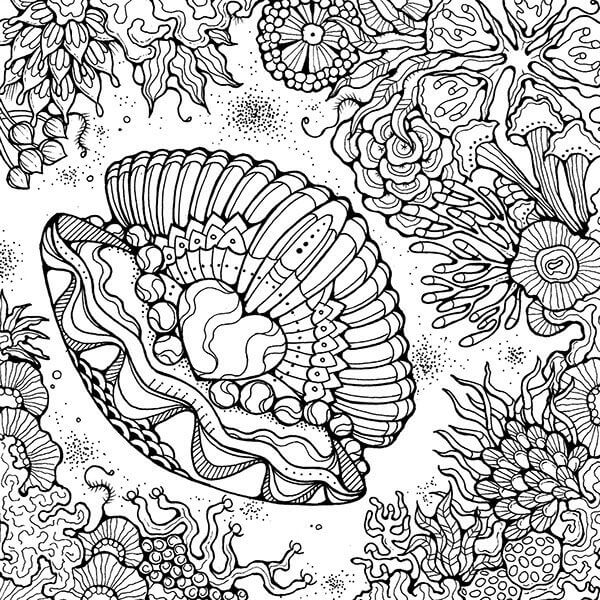 Ocean Coloring Pages For Adults Printable Coloring Pages FREE