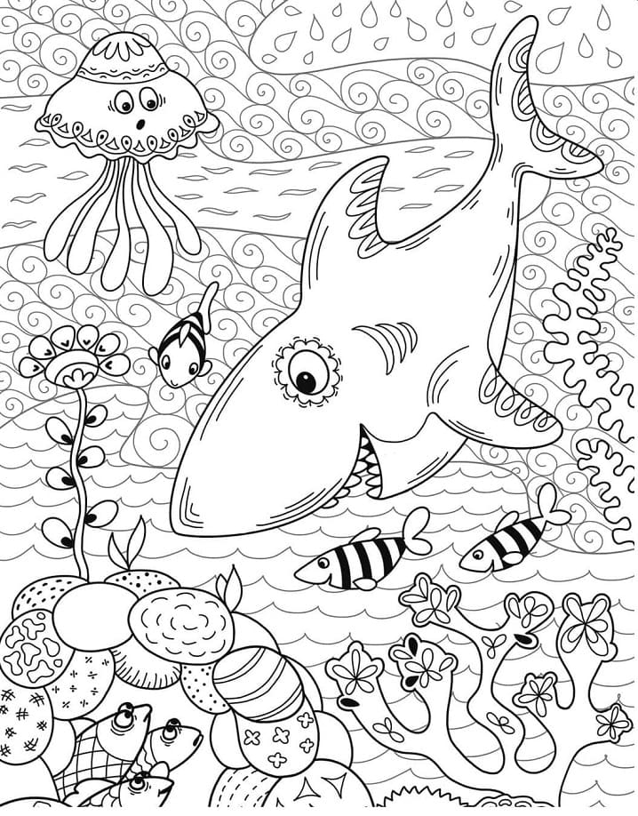 ocean coloring page free ocean coloring page free