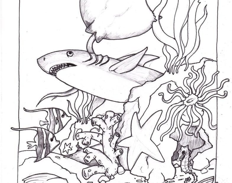 Ocean Creatures Coloring Page Free Printable Coloring Pages For Kids