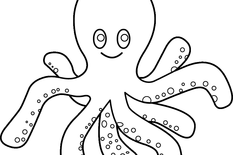 Octopus Coloring Page Free Clip Art