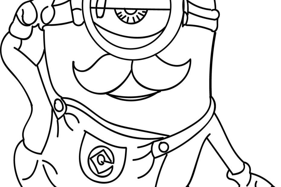 Old Minion Coloring Page Wecoloringpage