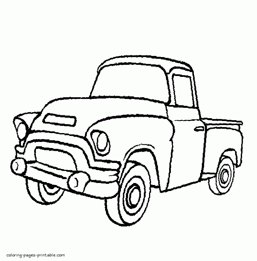 Old Pickup Truck Coloring Pages COLORING PAGES PRINTABLE COM Old Pickup Truck Coloring Pages COLORING PAGES PRINTABLE COM