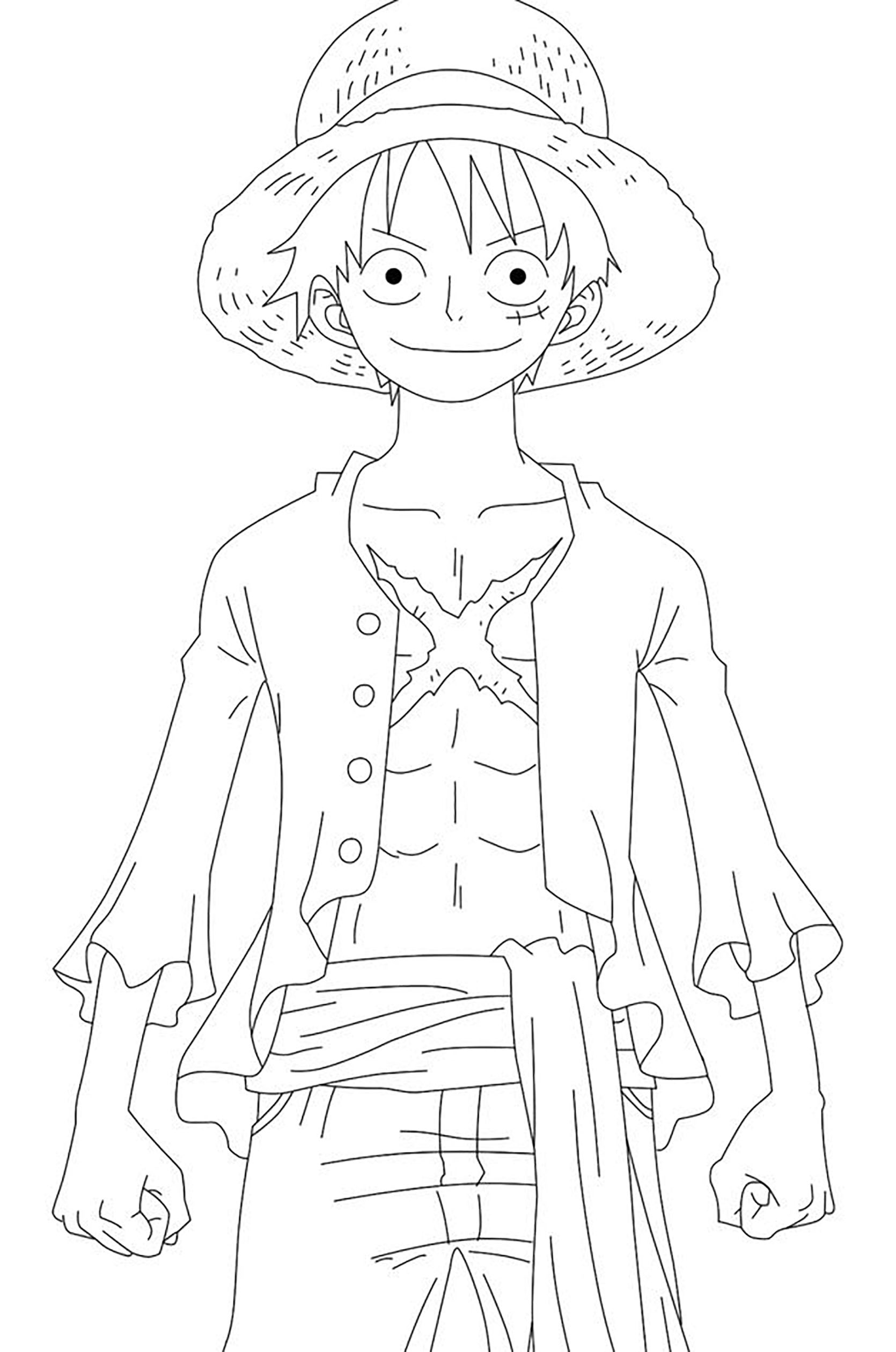 One Piece Luffy Coloring Pages Coloring Pages