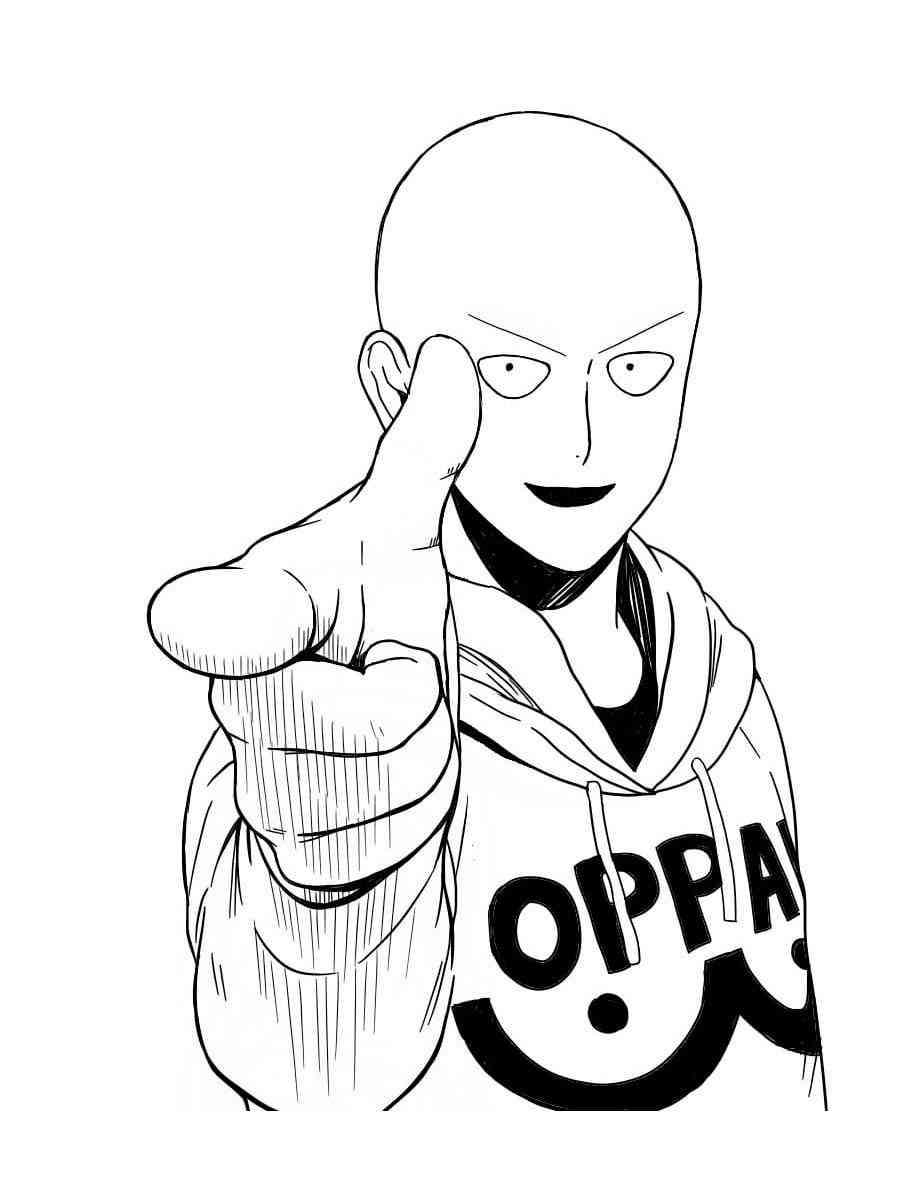 One Punch Man Coloring Pages One Punch Man Coloring Pages