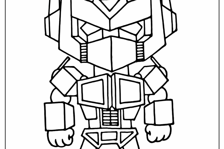 Optimus Prime Coloring Page Free Printable Coloring Pages