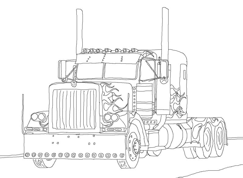 Optimus Prime Truck Coloring Pages Optimus Prime Truck Coloring Pages