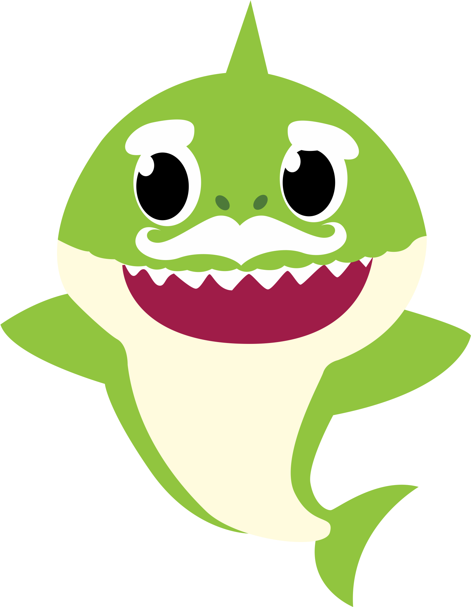 Out Of This World Printable Baby Shark Template Free Preschool Cutting 