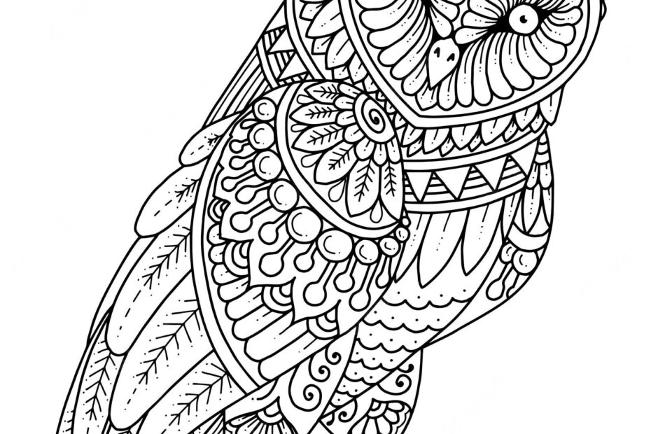 Owl Mandala Coloring Pages Coloring Home