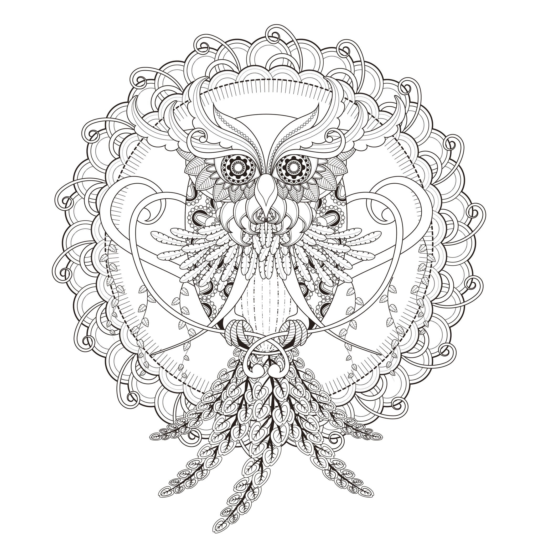 owl mandala coloring pages owl mandala coloring pages