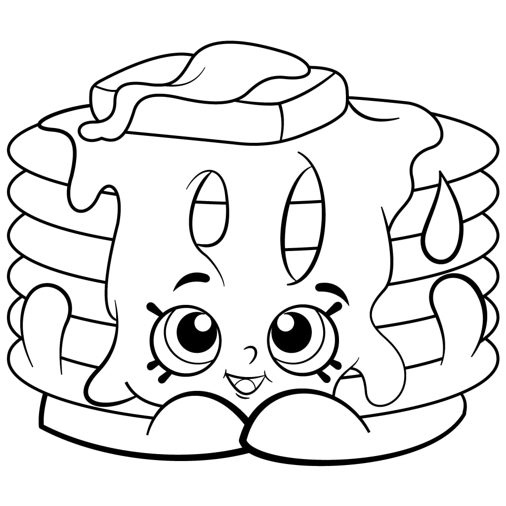 Pamela Pancake Shopkins Coloring Page Free Printable Coloring Pages 