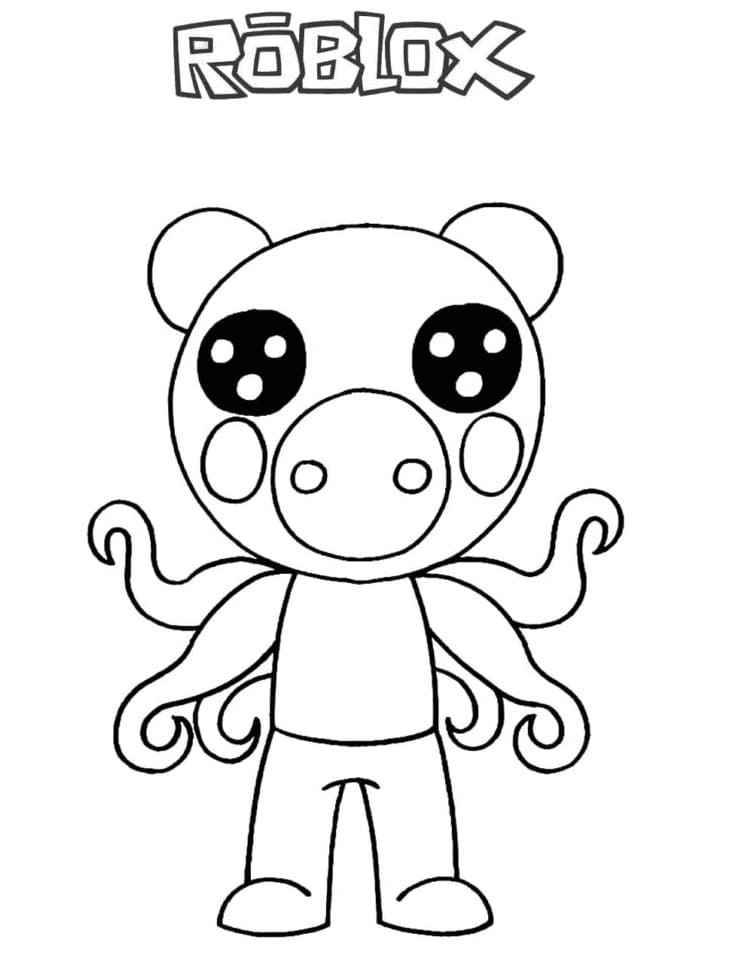 roblox piggy coloring pages