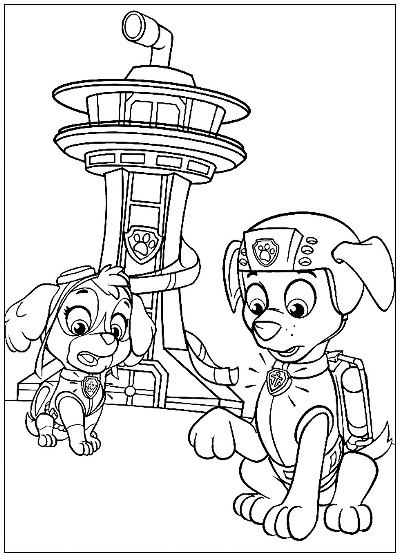 free Paw Patrol coloring page free Paw Patrol coloring page