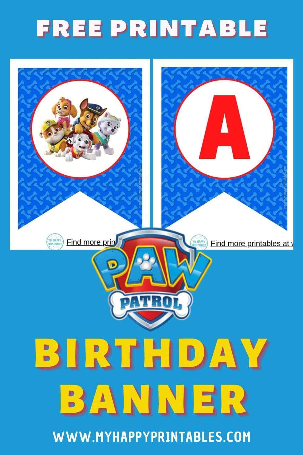 free printable Paw Patrol templates