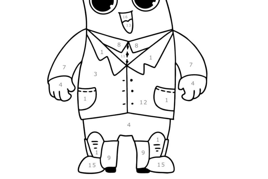 Peely Fortnite Color By Number