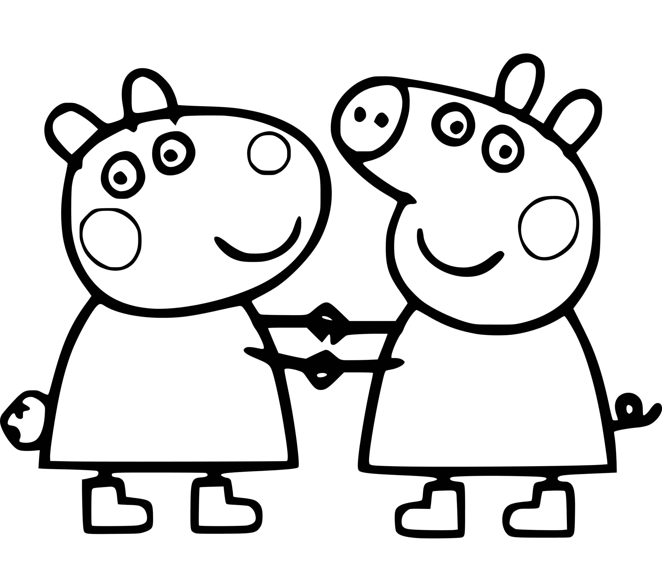 printable peppa pig coloring pages