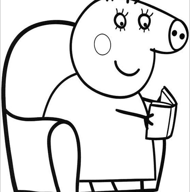Peppa Pig Coloring Pages Coloring Home