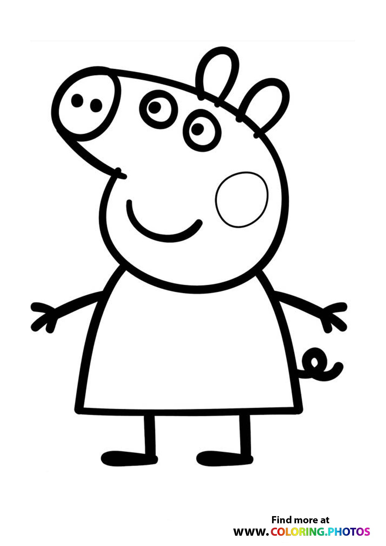 Peppa Pig Coloring Pages For Kids