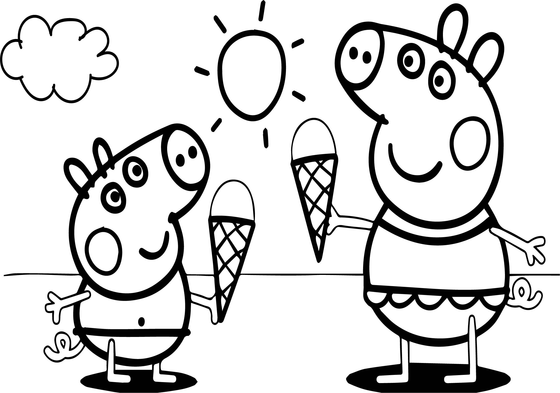Peppa Pig Coloring Pages With Peppa Pig Coloring Page Printable Porn 