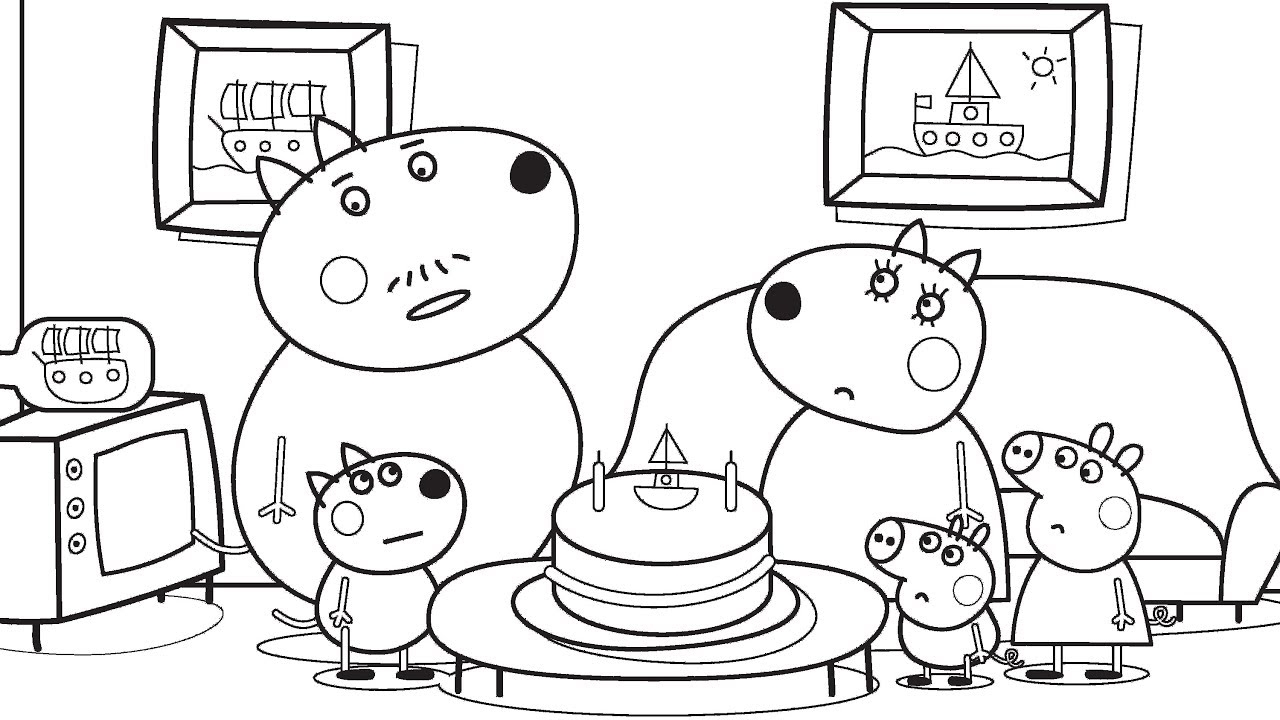 Peppa Pig Pictures To Colour Infoupdate