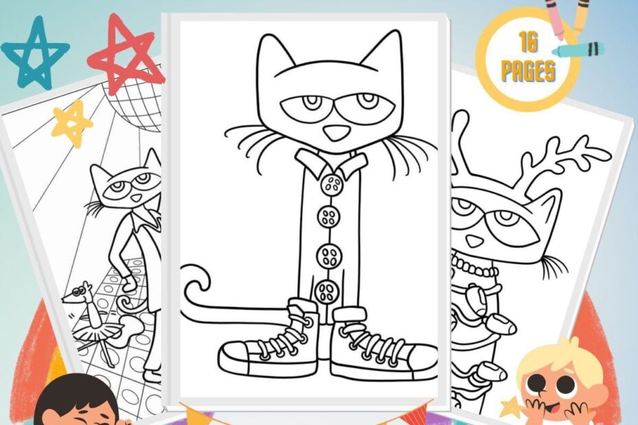 Pete The Cat Coloring Page Free Printable Pdf Infoupdate