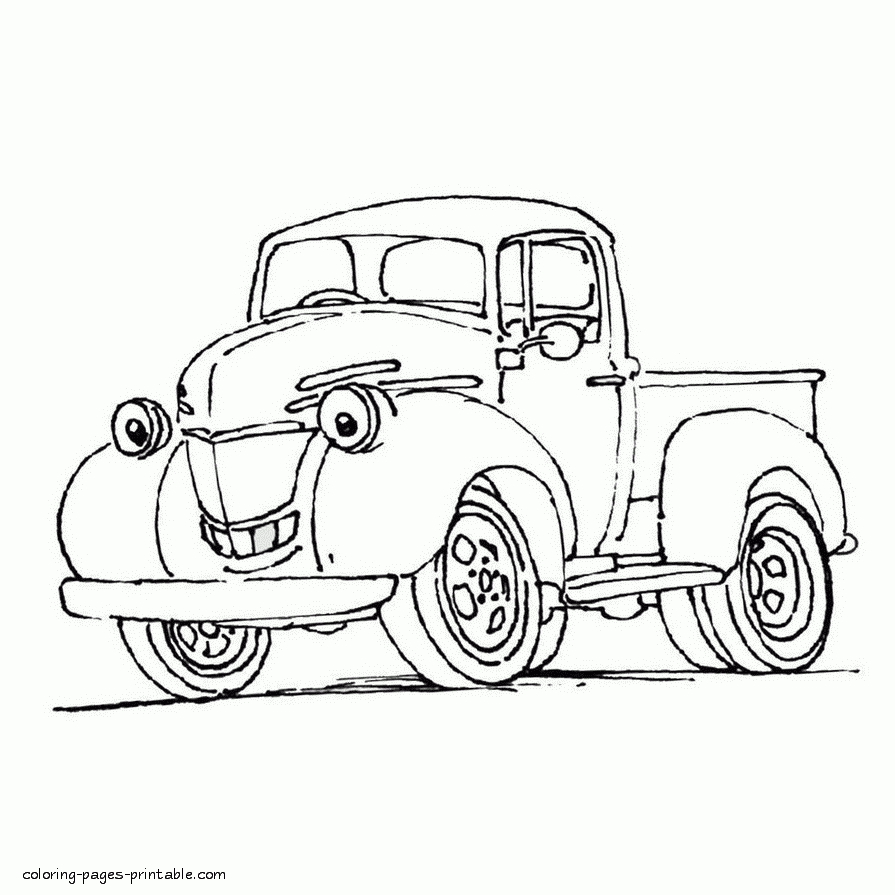 Pickup Truck Coloring Pages Pickup Truck Coloring Pages