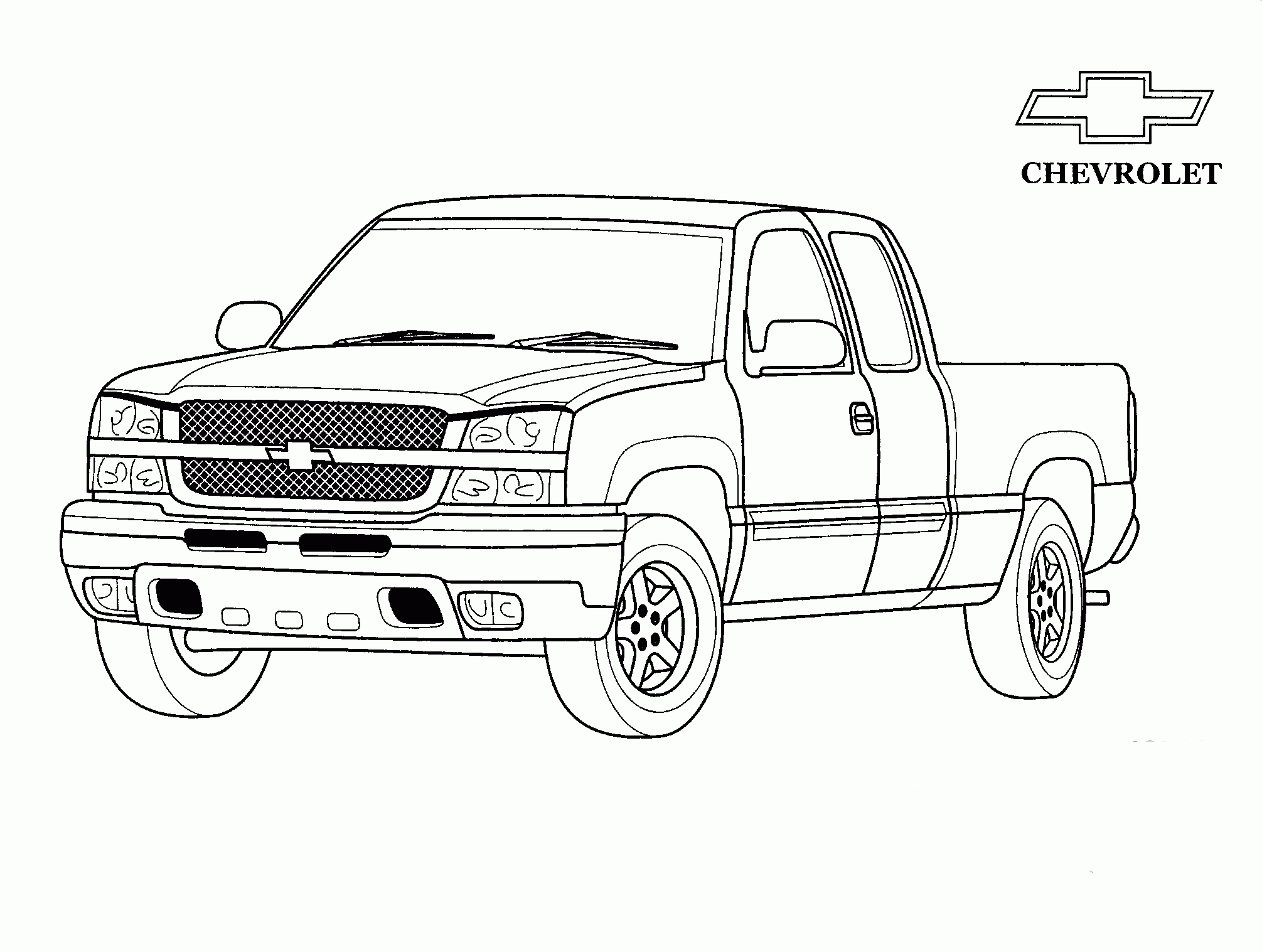 Pickup Truck Coloring Pages Pickup Truck Coloring Pages